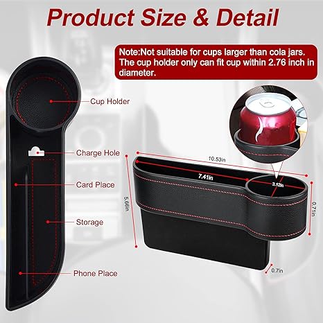 Set Of 2 Car Seat Storage Box