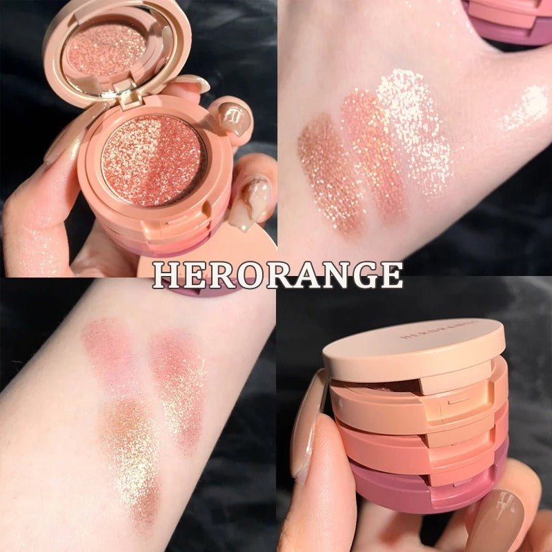 3-in-1 Matte Highlighter Blush Palette for Face & Eyes