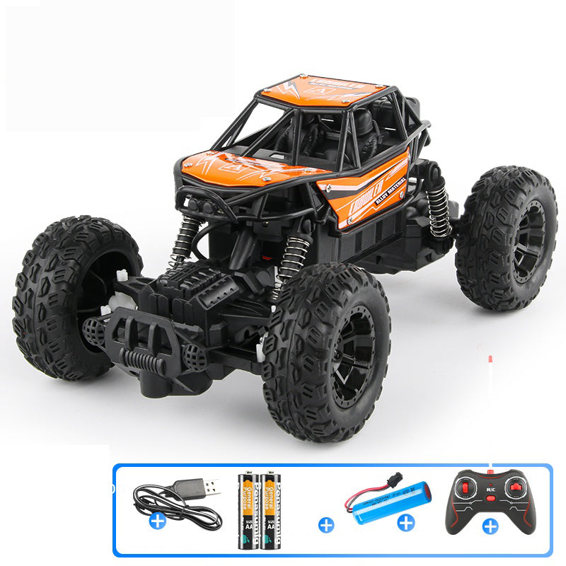 Alloy remote controlled off road vehicle can charge four way climbing car large children remote-controlled car