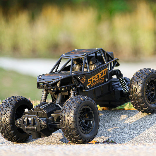 Alloy remote controlled off road vehicle can charge four way climbing car large children remote-controlled car