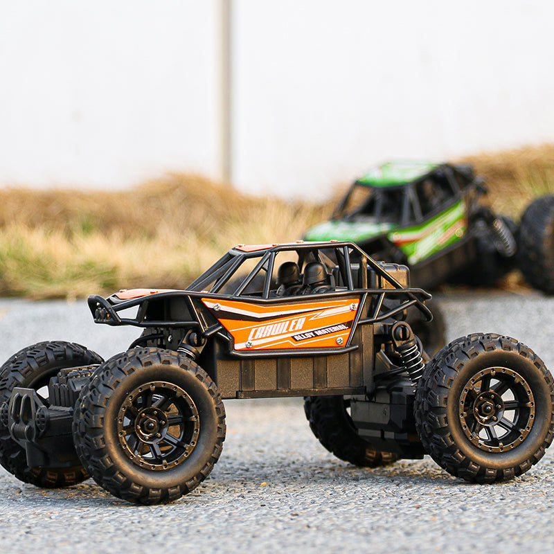 Alloy remote controlled off road vehicle can charge four way climbing car large children remote-controlled car