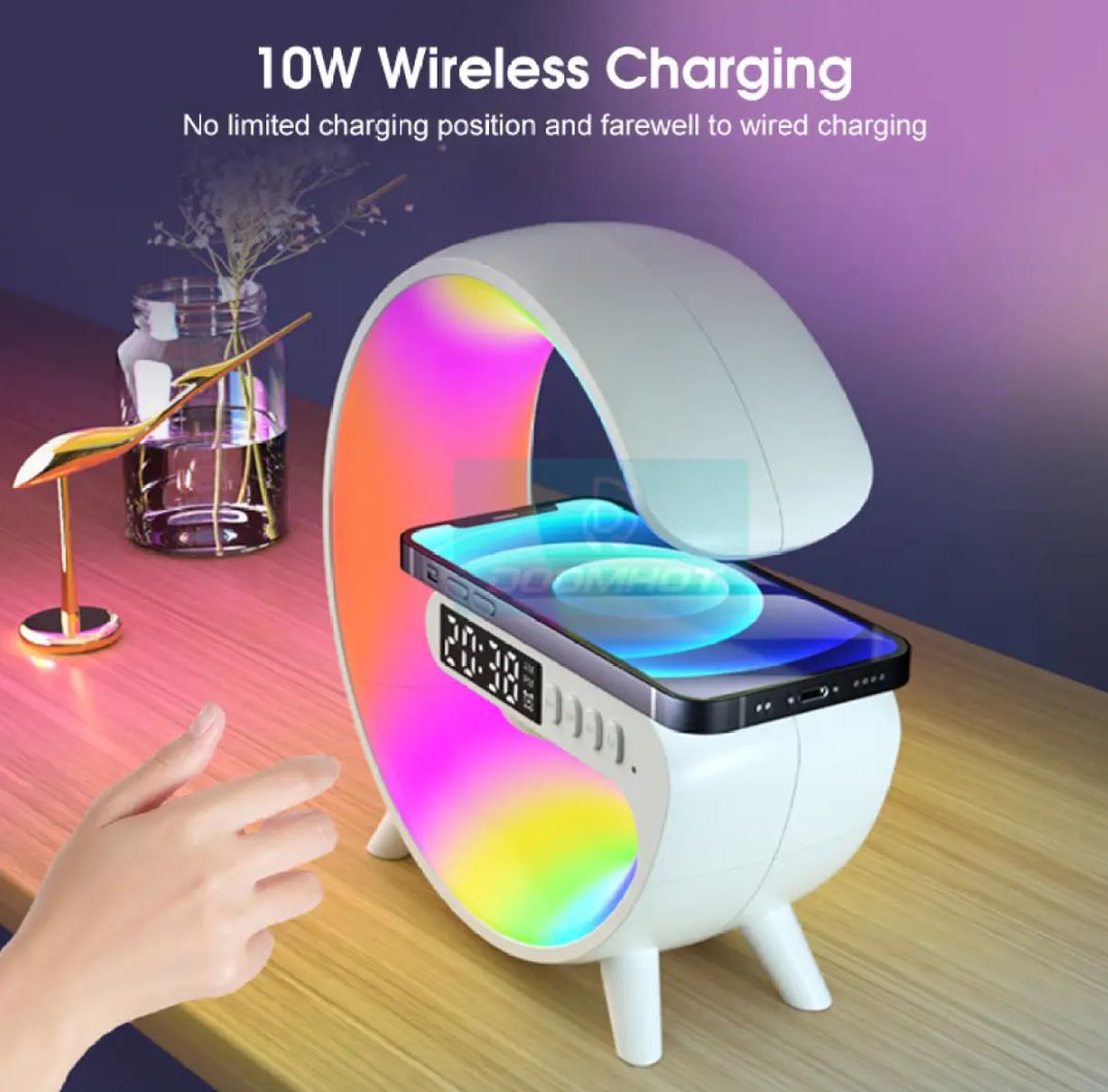 Wireless G Speaker Charger & side table Atmosphere Lamp