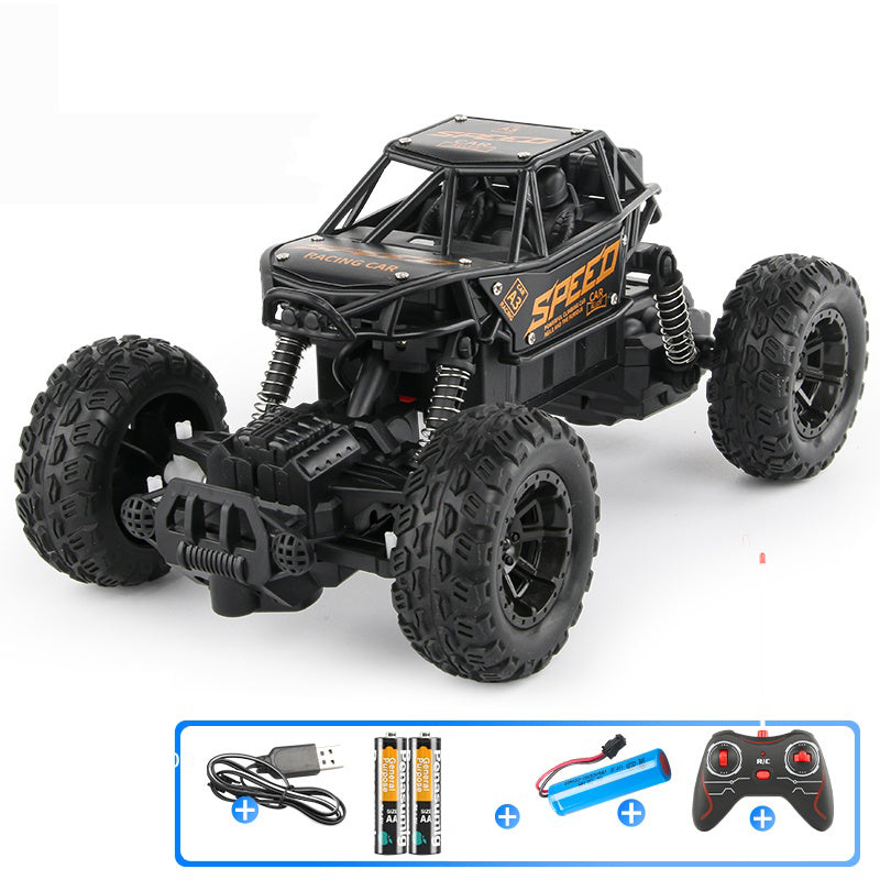 Alloy remote controlled off road vehicle can charge four way climbing car large children remote-controlled car