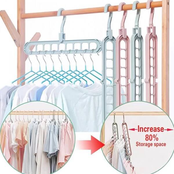 360 Rotating 9 hole Magic Hanger