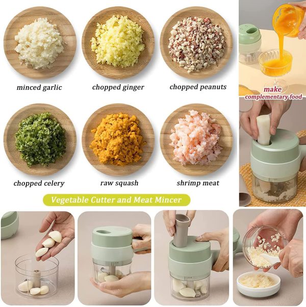 4 In 1 Electric Multi-Functional Food Chopper