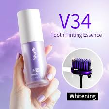Colour Hismile V34 Corrector Purple Teeth Whitening Stain Removal Toothpaste